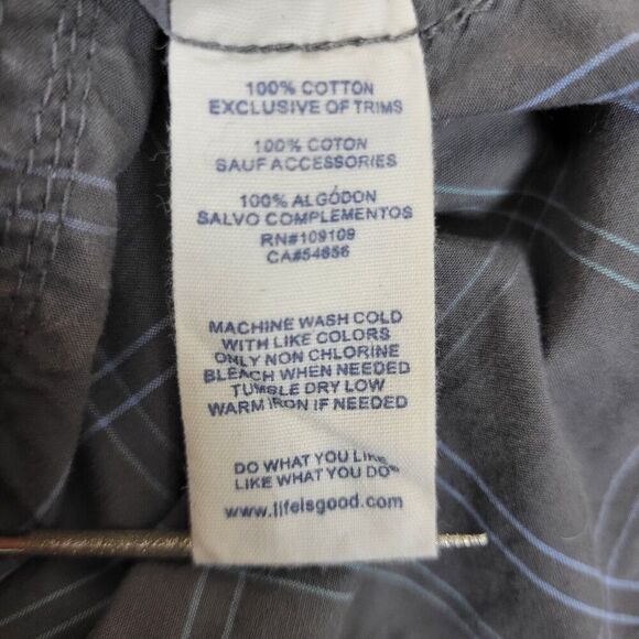 Life Is Good Cargo Shorts Women’s 8 Gray Plaid Bermuda Tie Bottoms Pockets - Picture 5 of 8